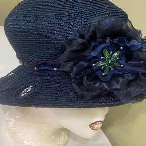 Beautiful Vintage Custom Made Dress Hat / Church Hat by Cora E